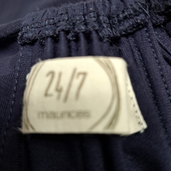 Maurices 24/7 Navy Blue Maxi Halter Dress  Size XS - Picture 5 of 5